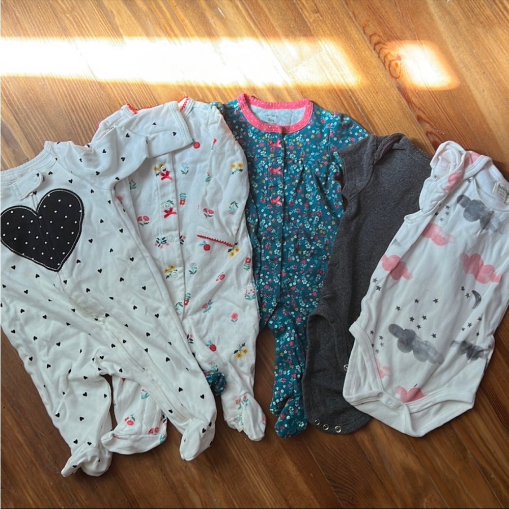 Baby girl sleepers 3month